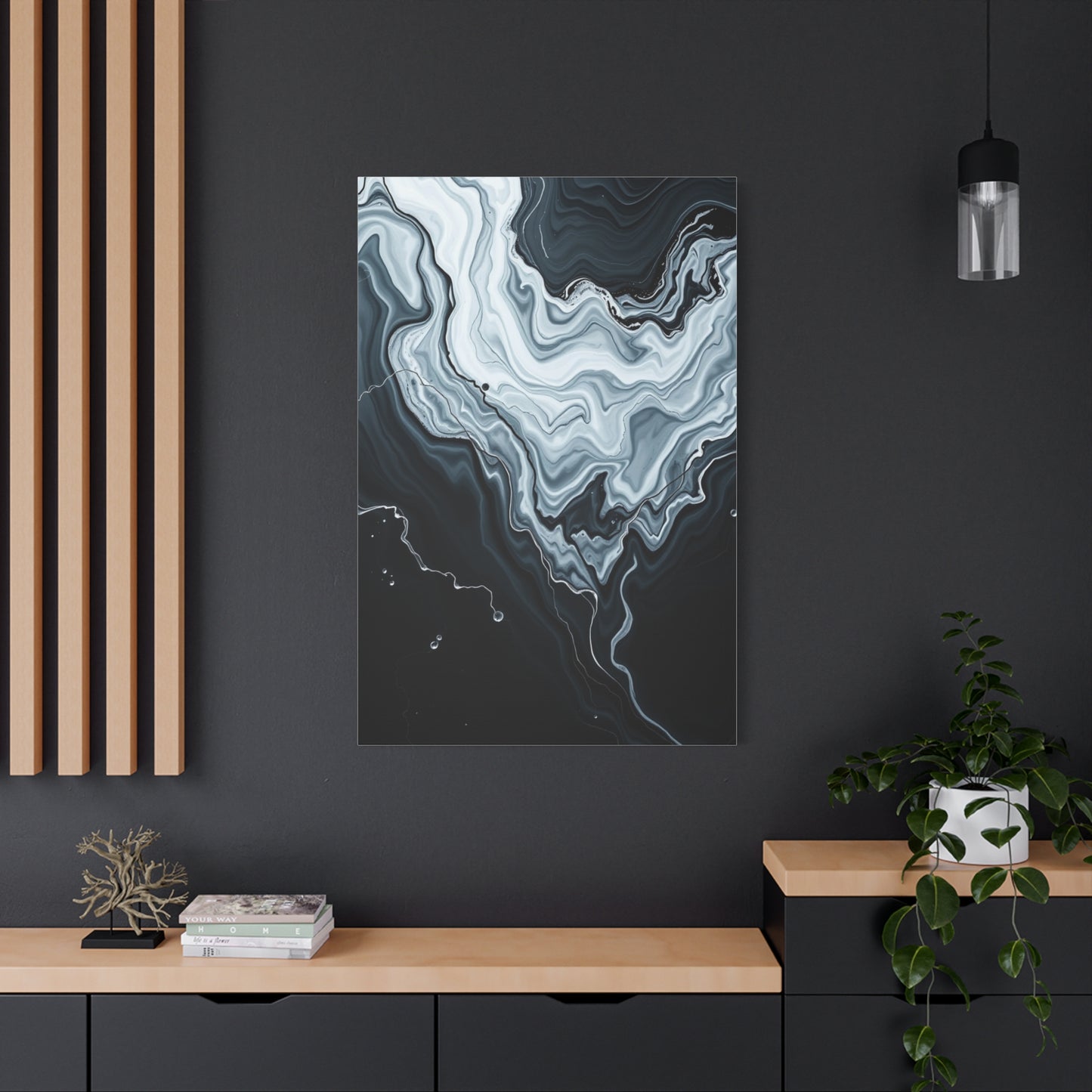 Black and White Abstract Art Supreme Canvas Wall Art & Canvas Print