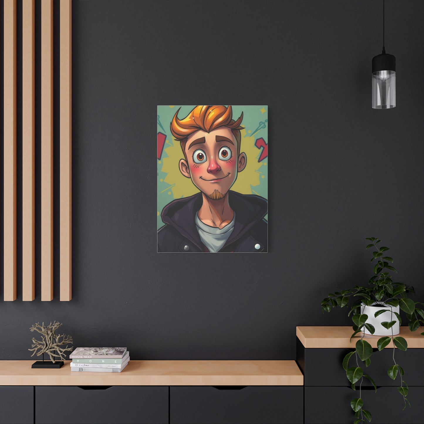 Sophisticated Cartoon Fusion Wall Art & Canvas Print