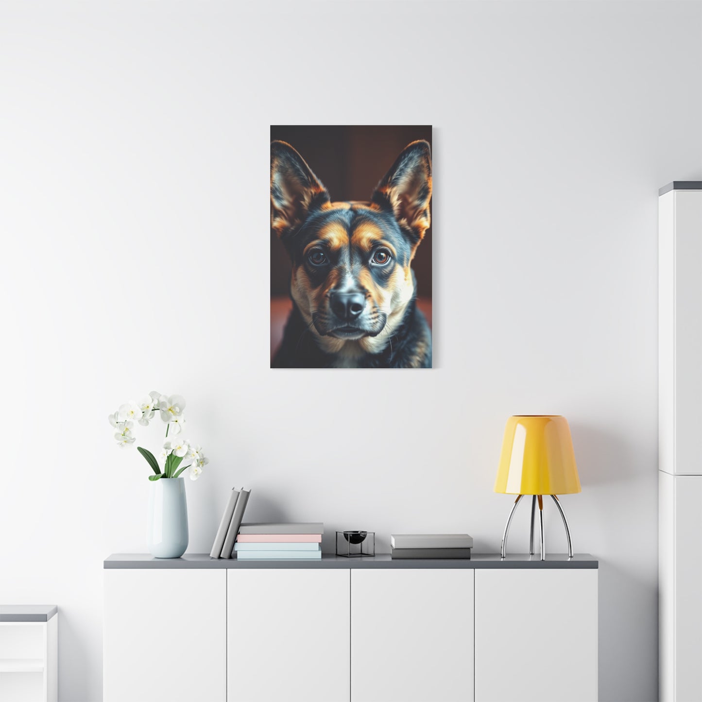Supreme Black and Tan Art Collection Wall Art & Canvas Print