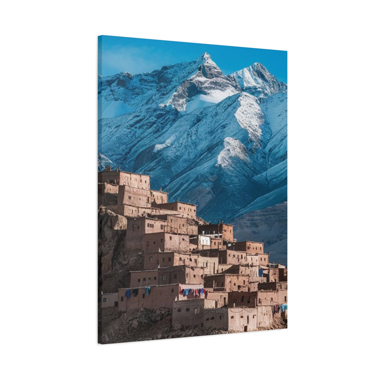 Snowy Mountain & Monastery Wall Art & Canvas Prints