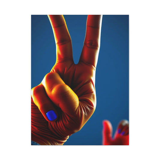 Peace Sign Art Supreme Canvas Wall Art & Canvas Print