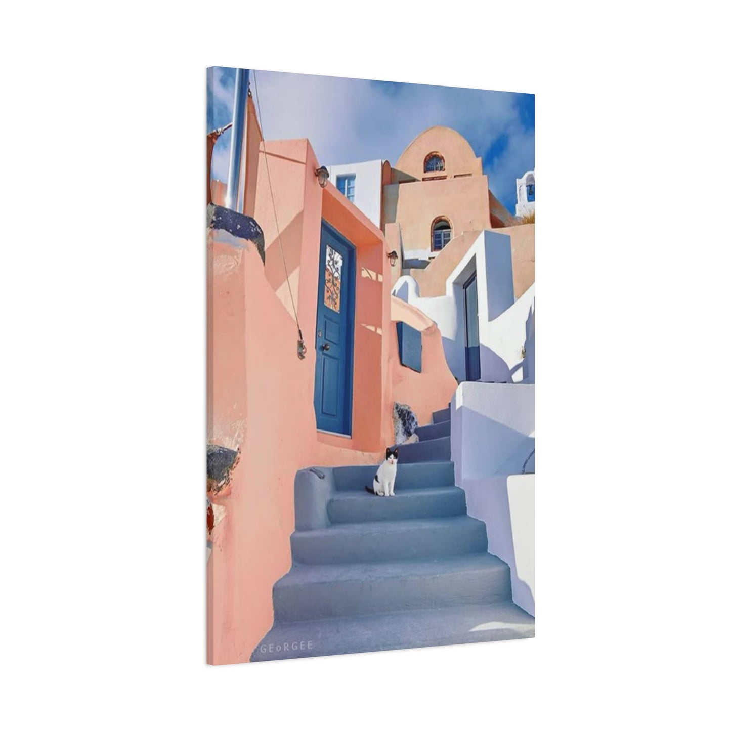 Cat On Street Of Spain Wall Art & Canvas Prints