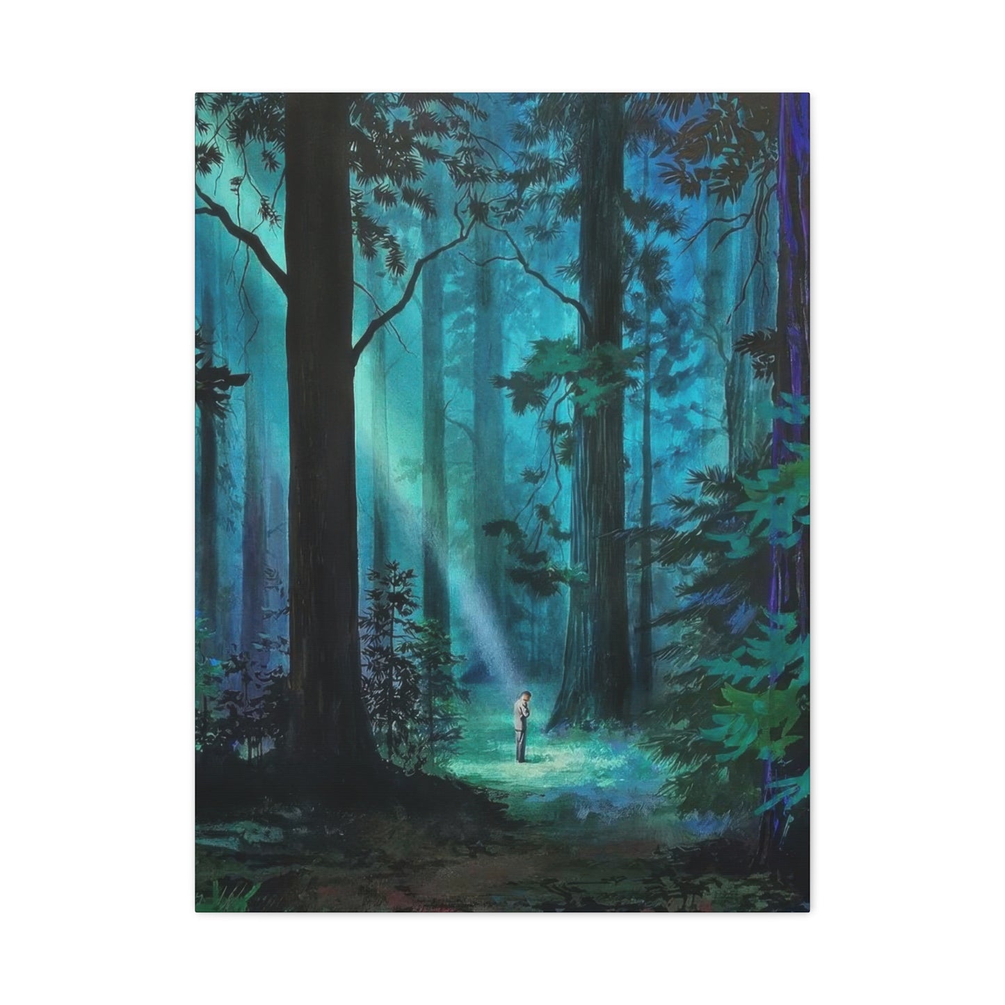 Green Dark Forest Wall Art & Canvas Prints