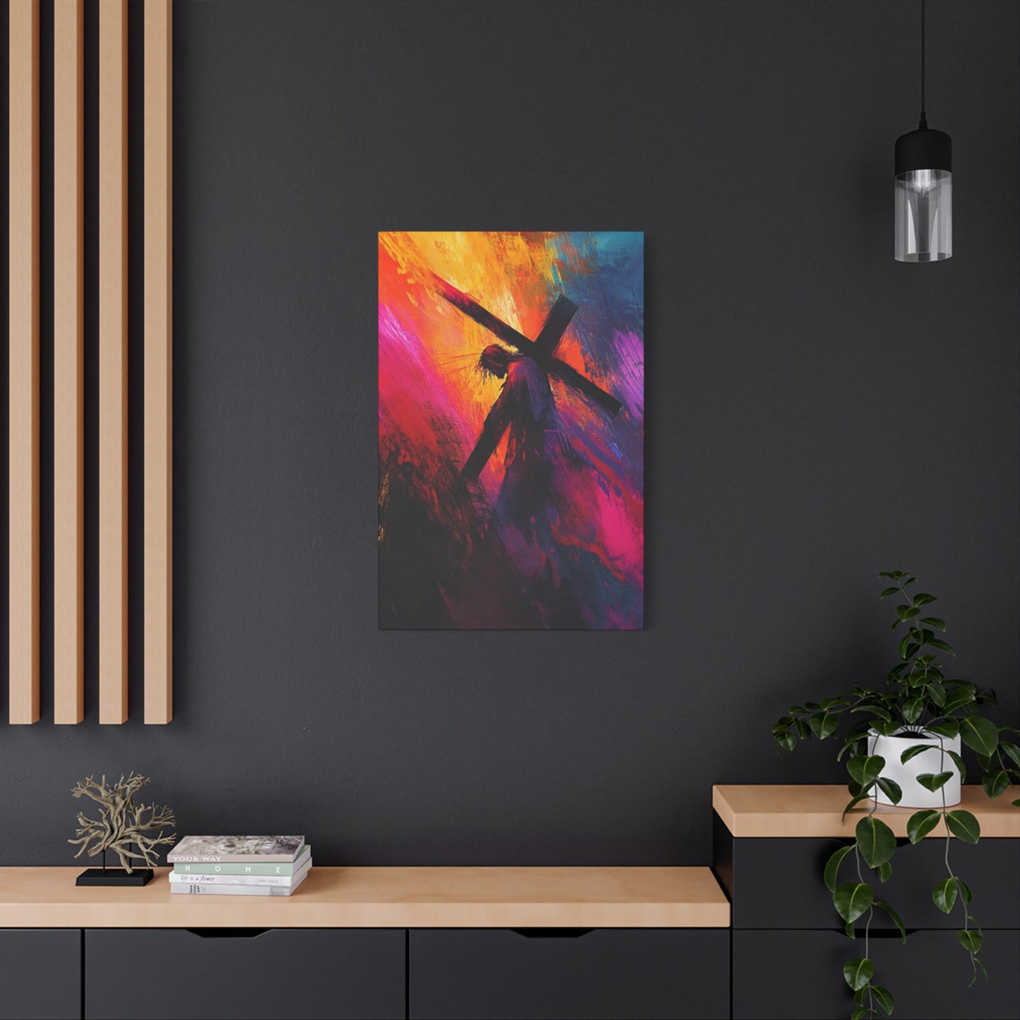 Abstract Jesus Caring Cross Wall Art & Canvas Prints