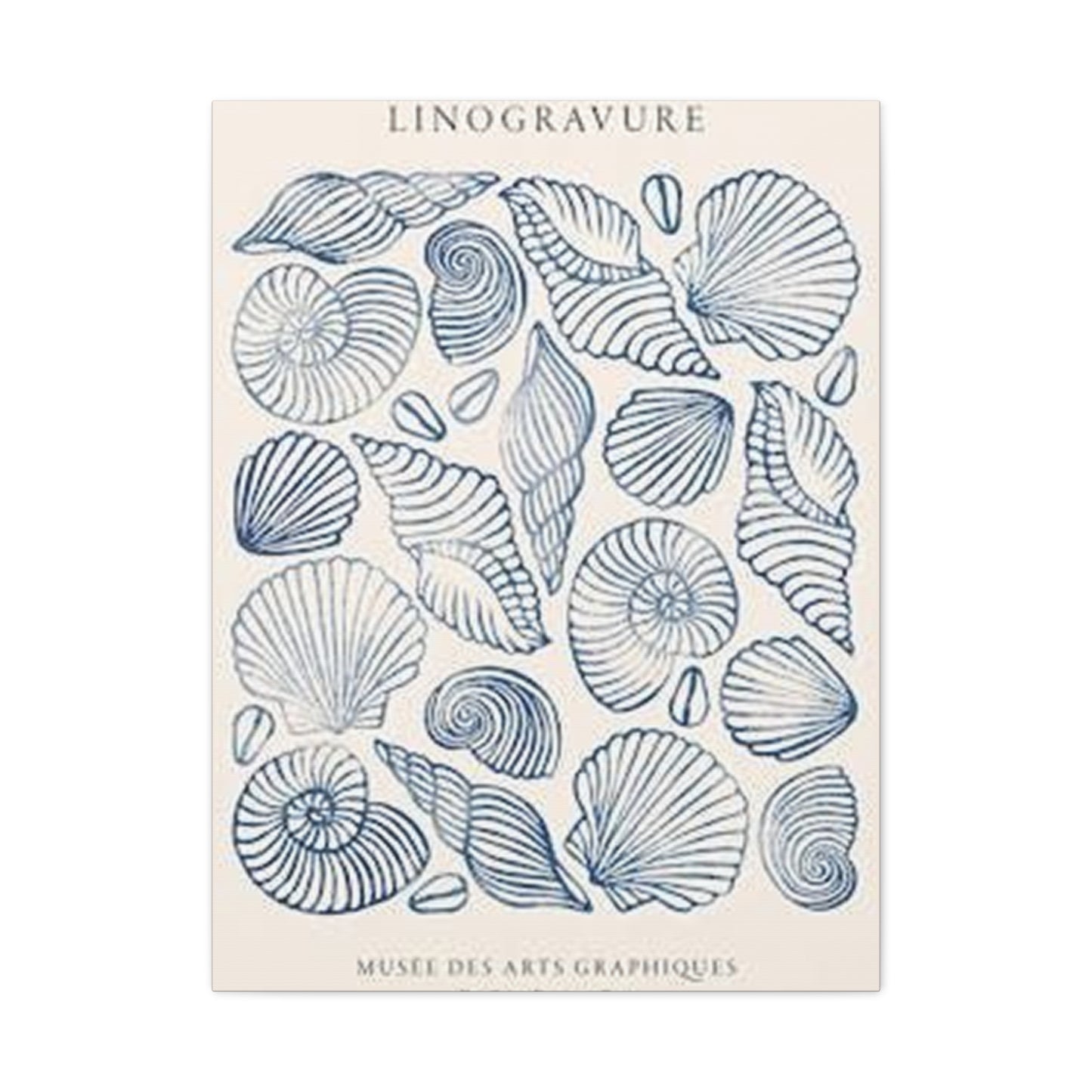 Purple Sea Shell Shape Poster Wall Art & Canvas Prints