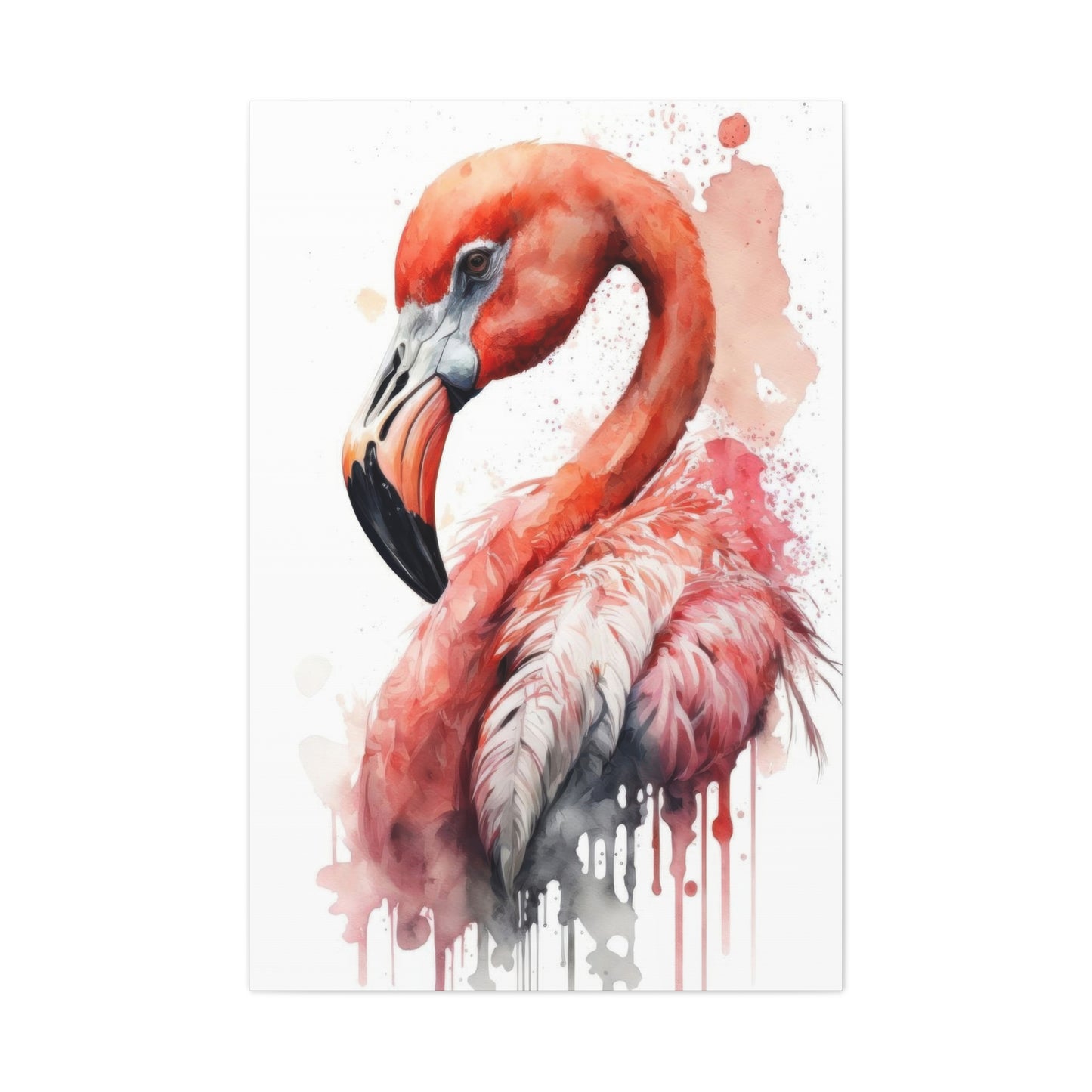 Flaming Pink Paintflow Wall Art & Canvas Prints