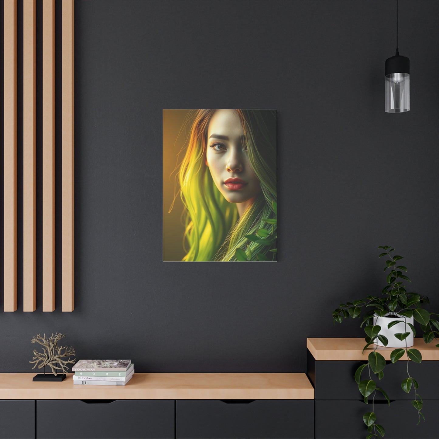 Olive Harmony Canvas Wall Art & Canvas Print