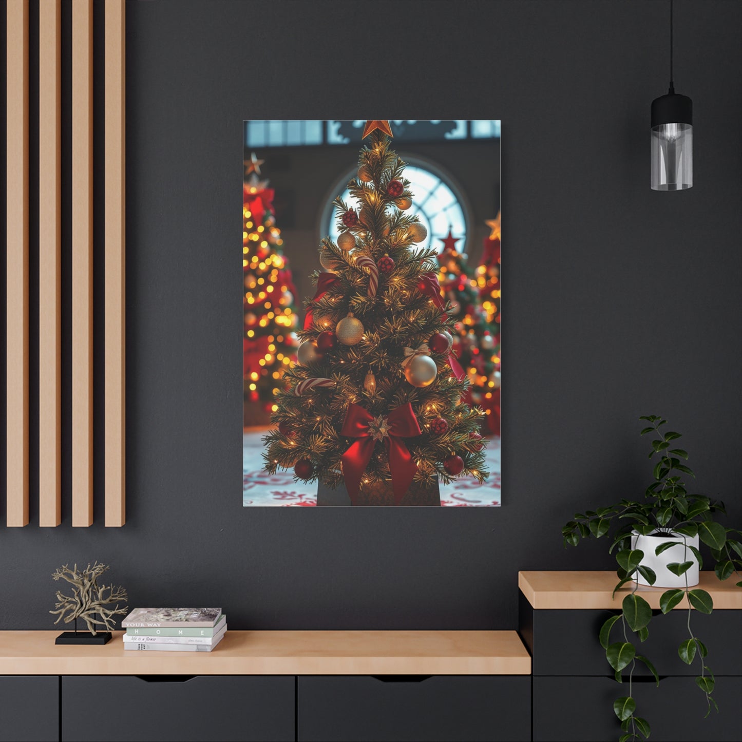 Christmas Trees & Wreath Art Supreme Gallery Wall Art & Canvas Print