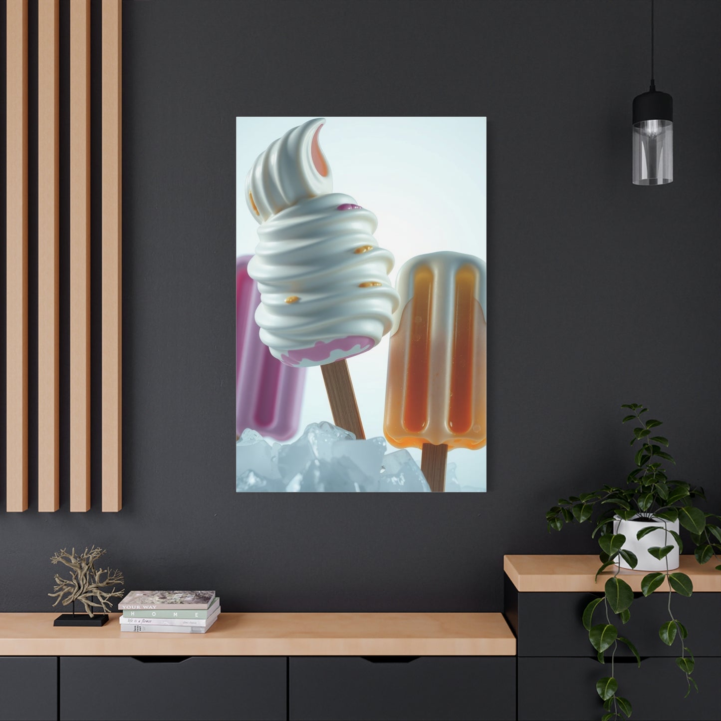 Ice Cream & Popsicle Art Supreme Canvas Wall Art & Canvas Print