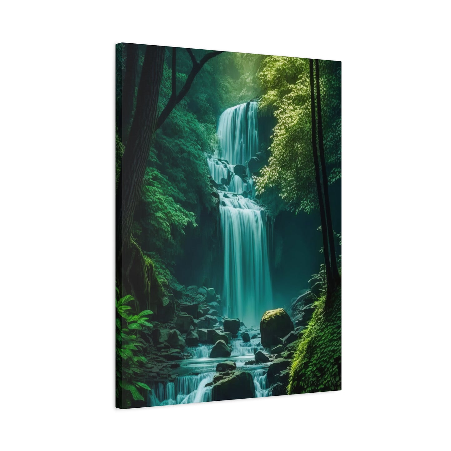 Waterfall In Forest Wall Art & Canvas Prints
