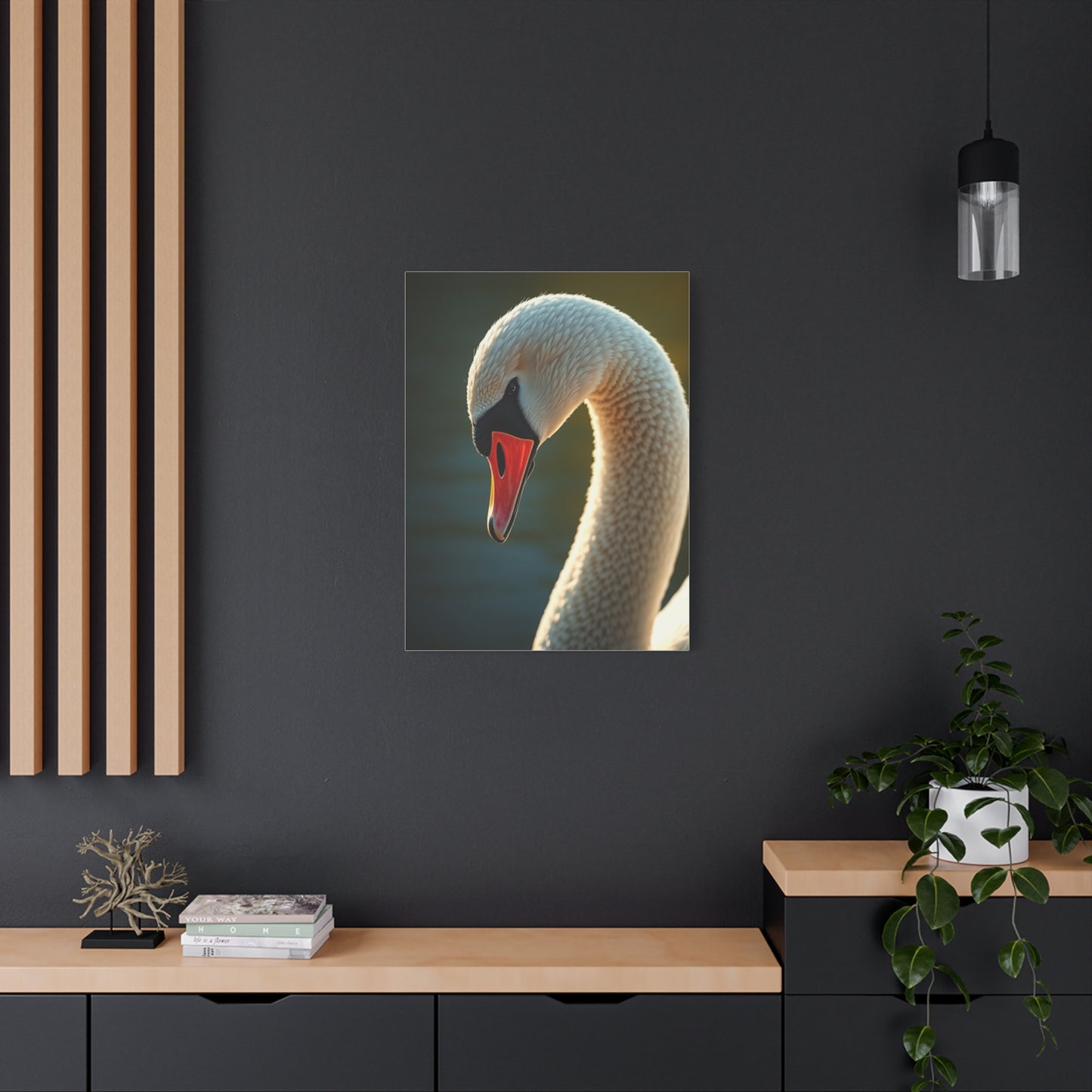 Swan Art Canvas Art 1 Wall Art & Canvas Print