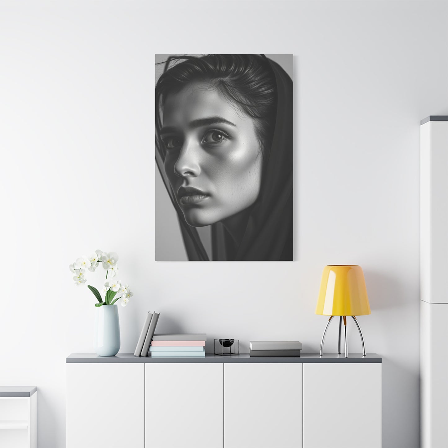 Monochrome Elegance Canvas Wall Art & Canvas Print