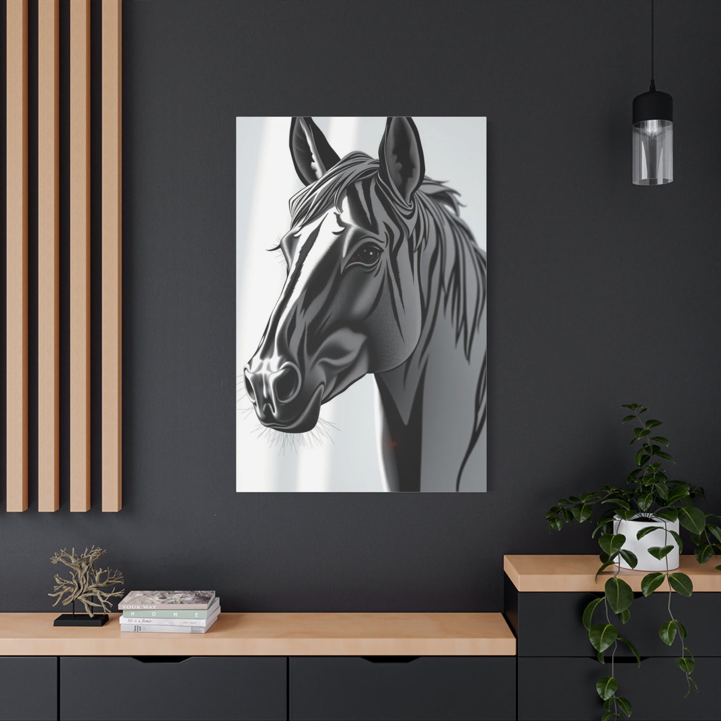 Vision Black and White Illustrations Art Art Wall Art & Canvas Print