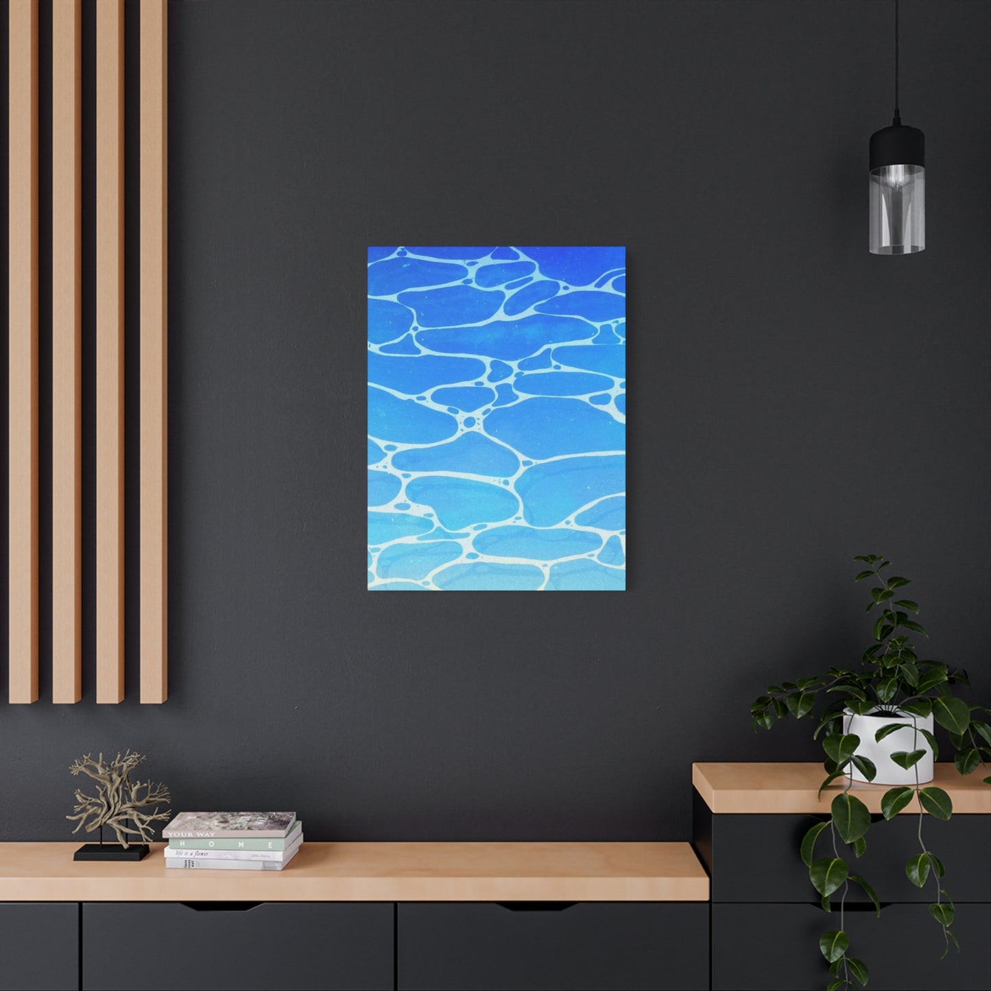 Water Surface Blue Wall Art & Canvas Prints