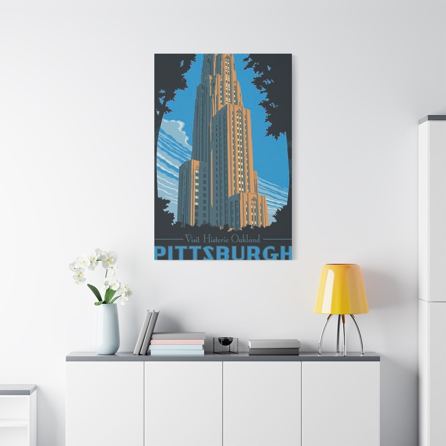 Historic Oakland Pittsburgh Poster Wall Art & Canvas Prints