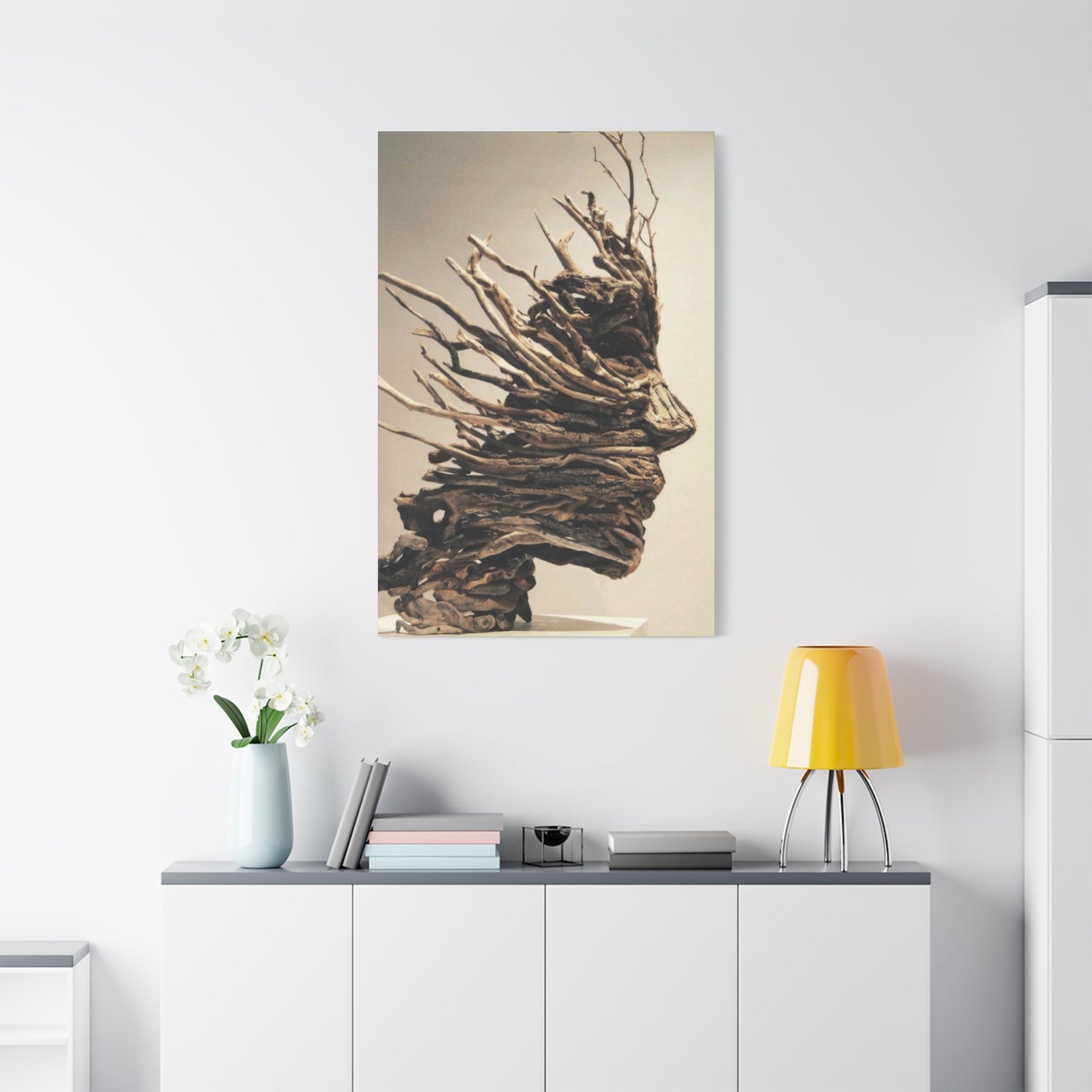 Driftwood Face Wall Art & Canvas Prints