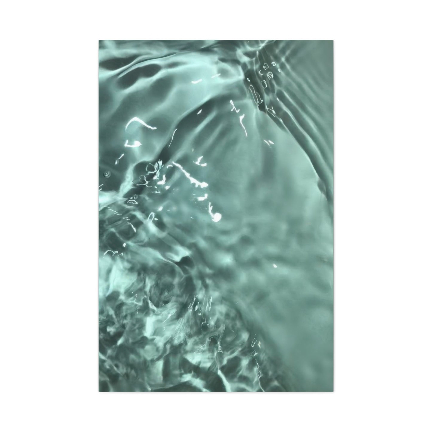 Green Cool Water Layers Wall Art & Canvas Prints
