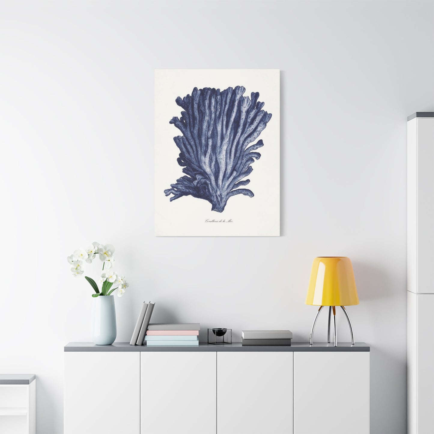 Blue Shell Stem Painting Wall Art & Canvas Prints