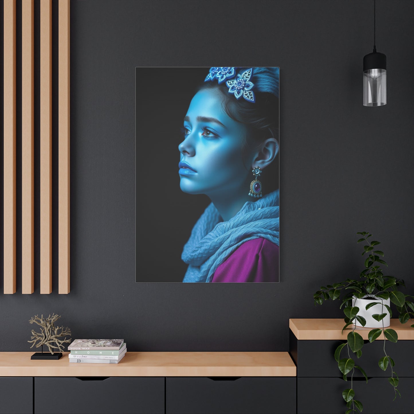 Aqua Tranquility Canvas Wall Art & Canvas Print