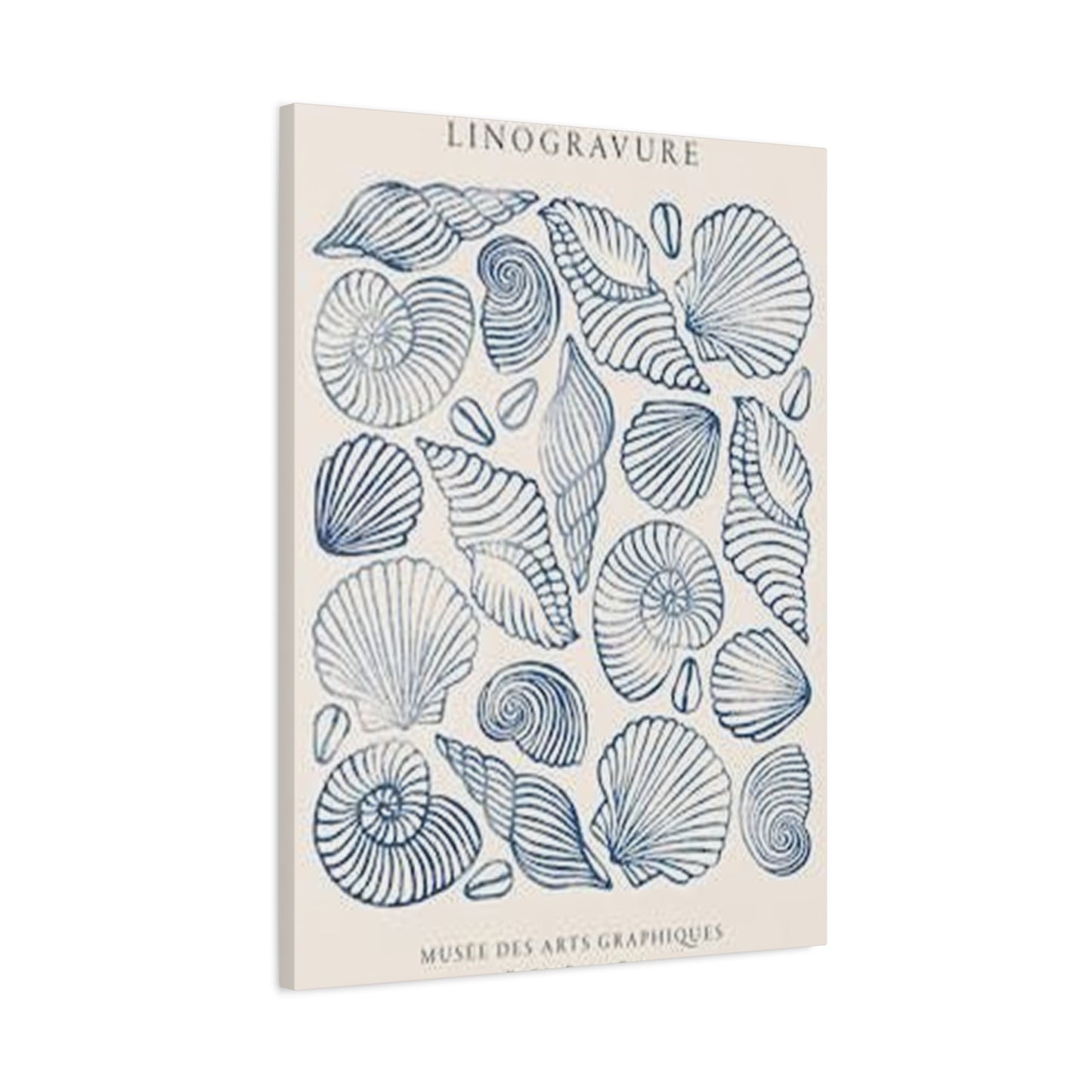 Purple Sea Shell Shape Poster Wall Art & Canvas Prints