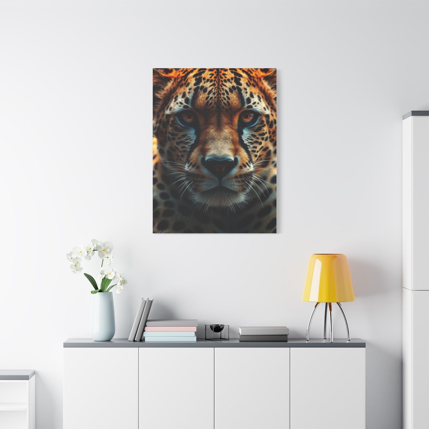 Majestic Feline Portrait Wall Art & Canvas Print