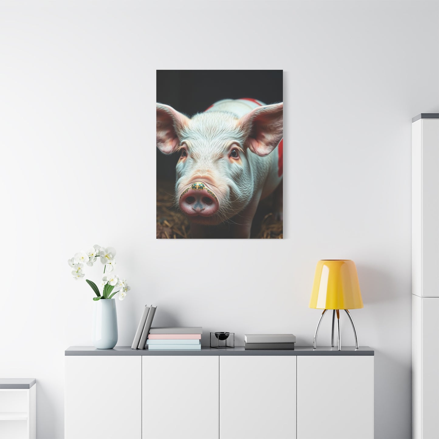 Pig Art Canvas Art 2 Wall Art & Canvas Print