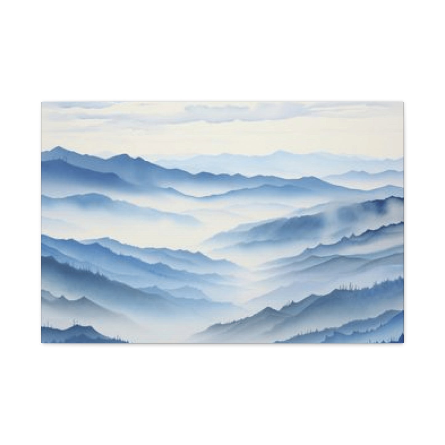 Blue Clouds and Ridge Painting Wall Art & Canvas Prints