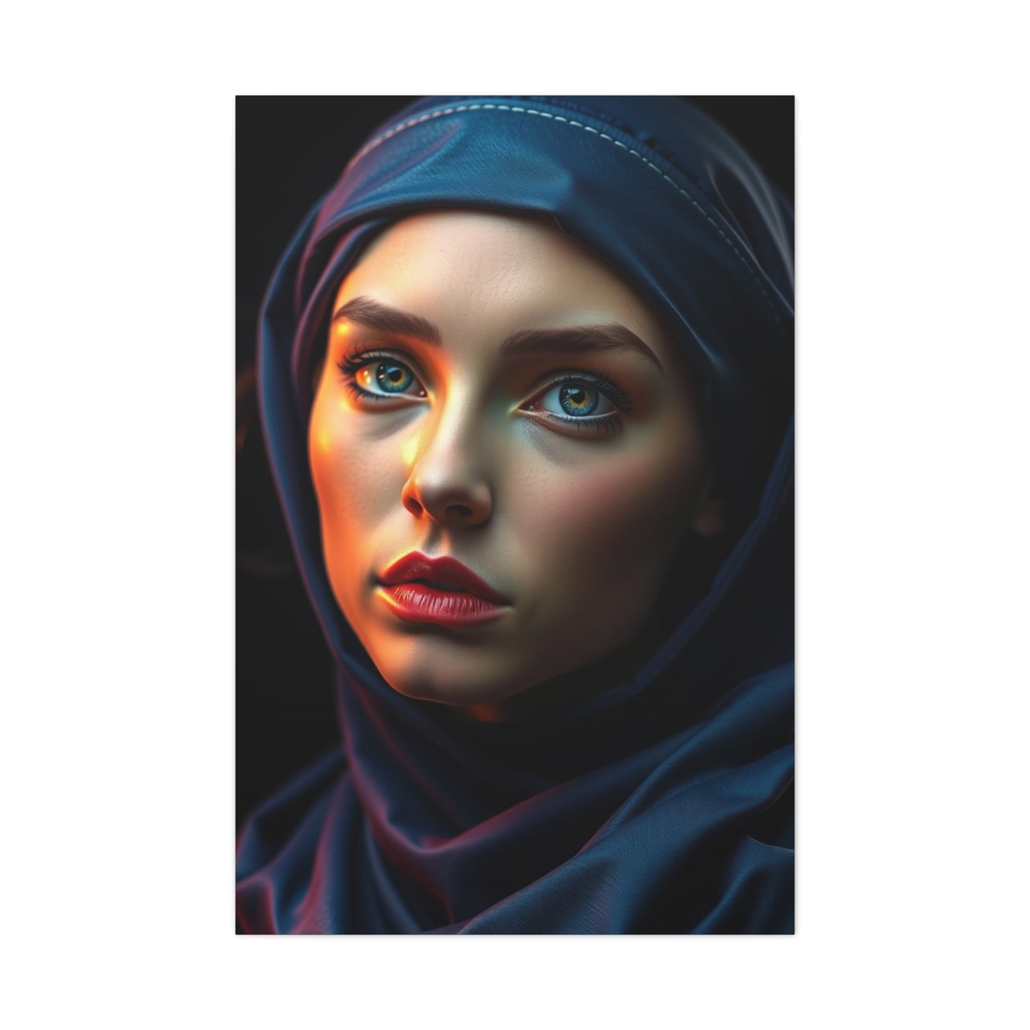 Refined Sienna and Sapphire Wall Art & Canvas Print