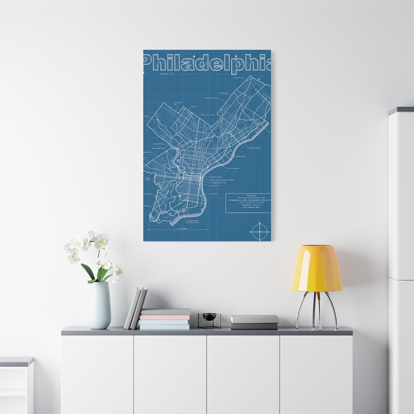 Map Of Philadelphia Poster Wall Art & Canvas Prints