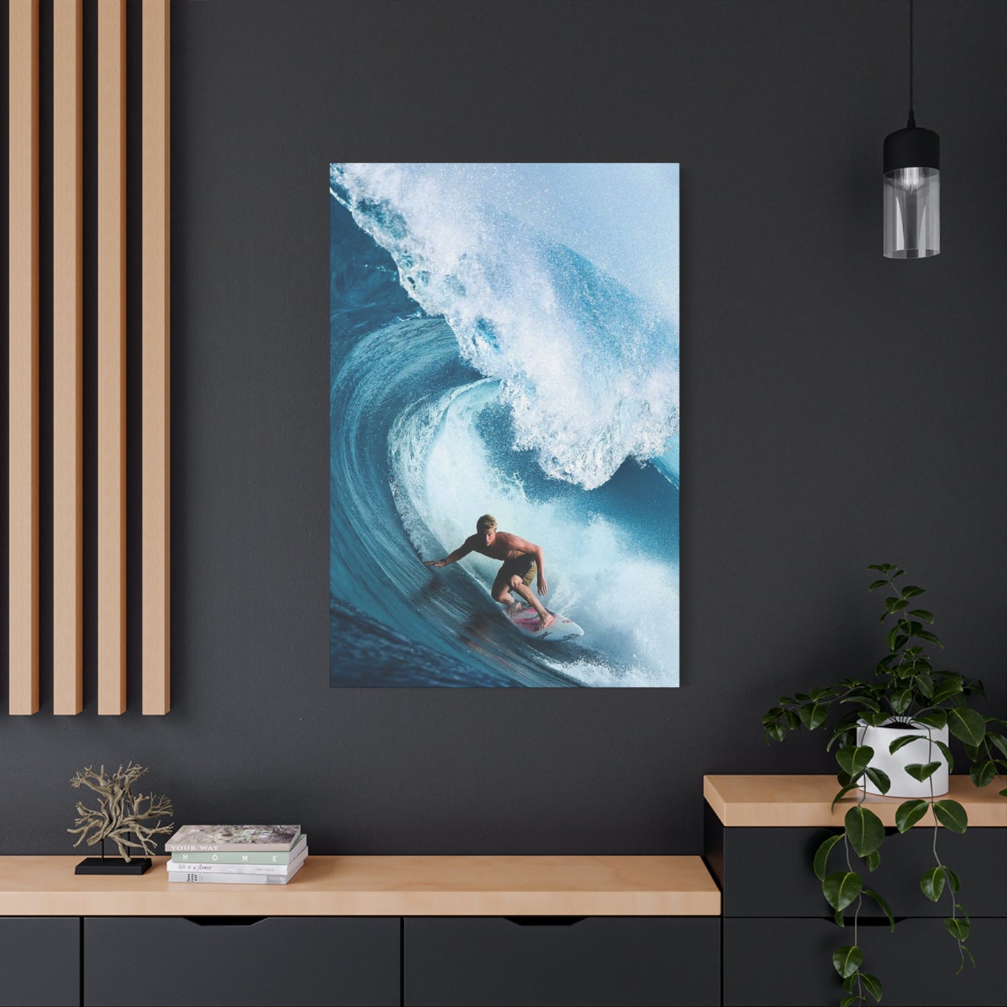 Large Surfing Wave Wall Art & Canvas Prints