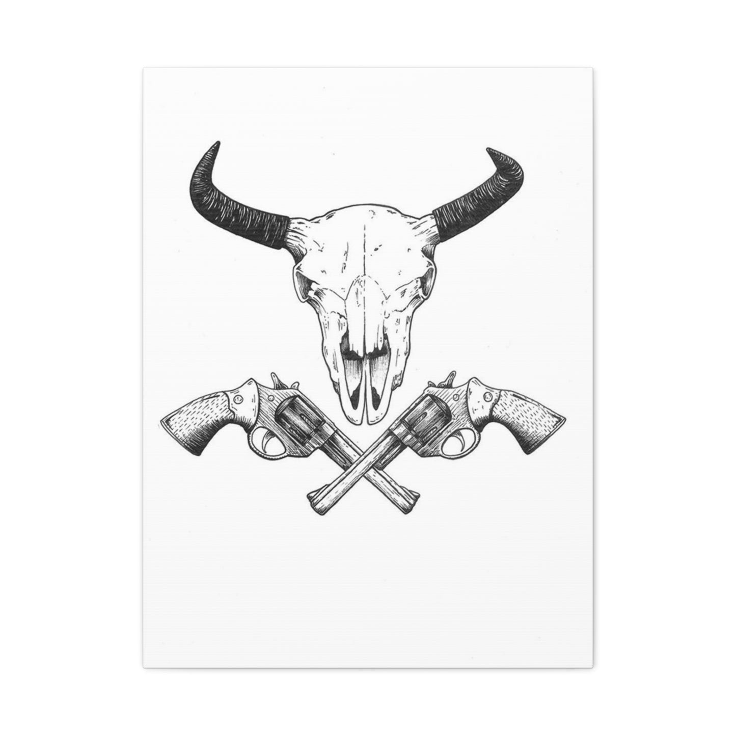 Gun Sketch Wall Art & Canvas Prints