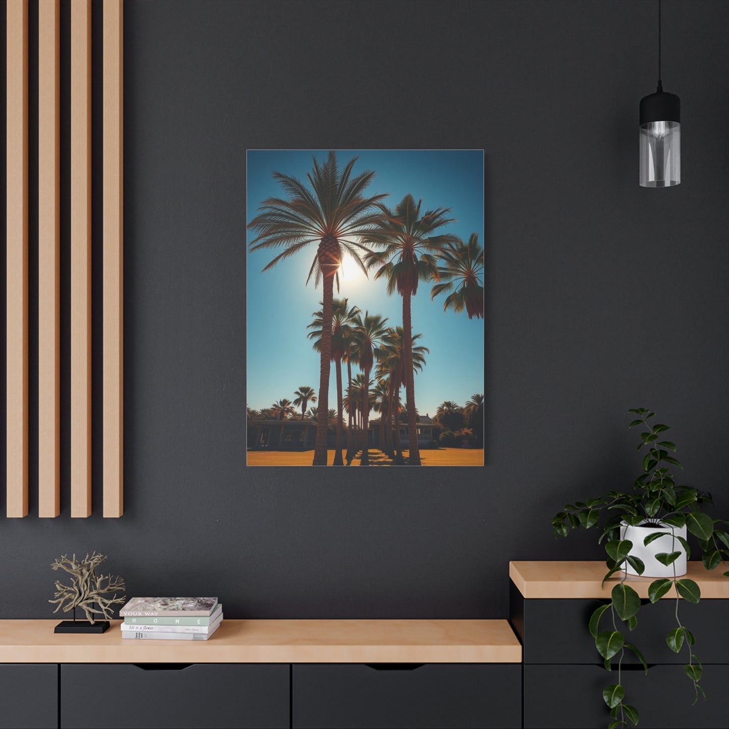 Palm Reverie Canvas Wall Art & Canvas Print