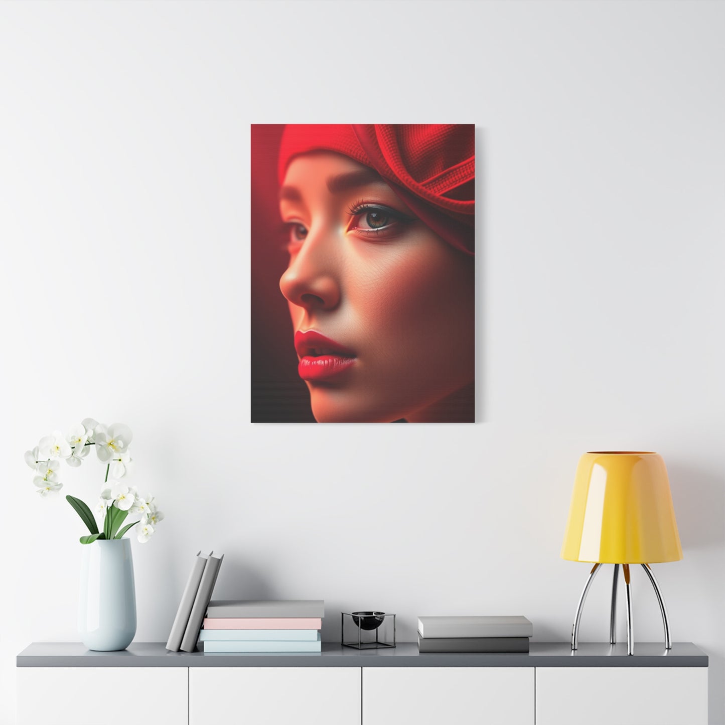 Burgundy Illumination Piece Wall Art & Canvas Print