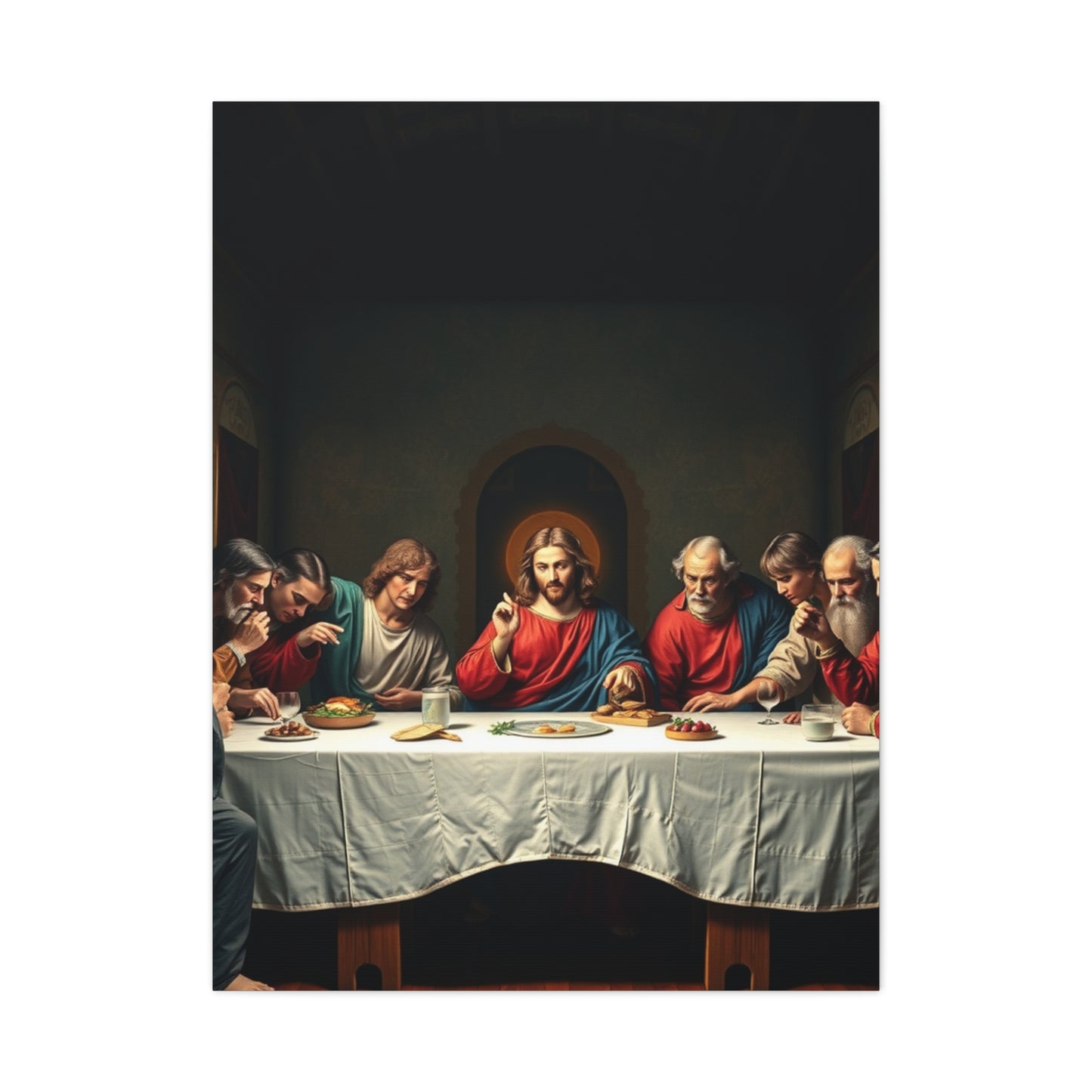 The Last Supper Art Canvas Art 4 Wall Art & Canvas Print