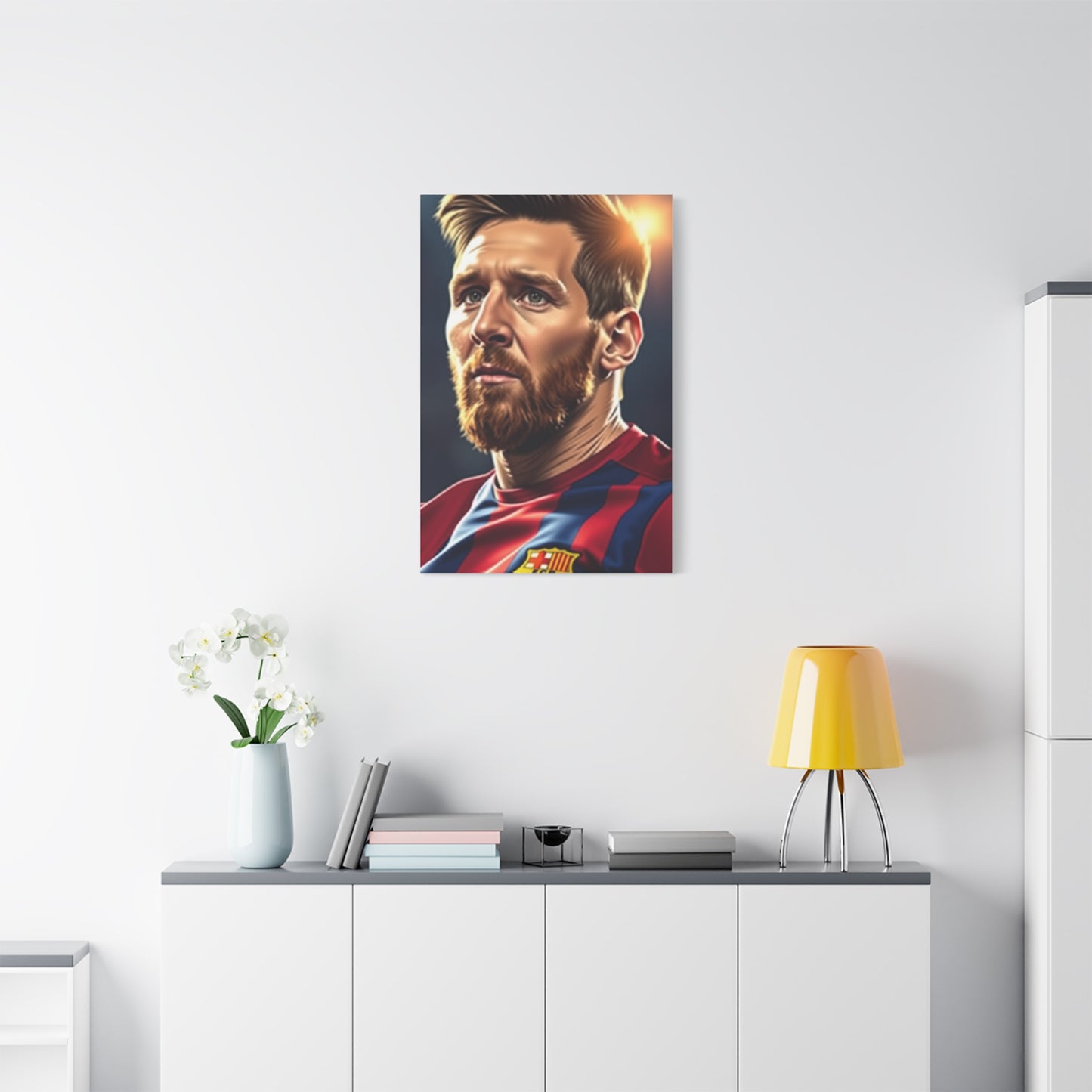 Majestic Messi Illustration Elegance Wall Art & Canvas Print