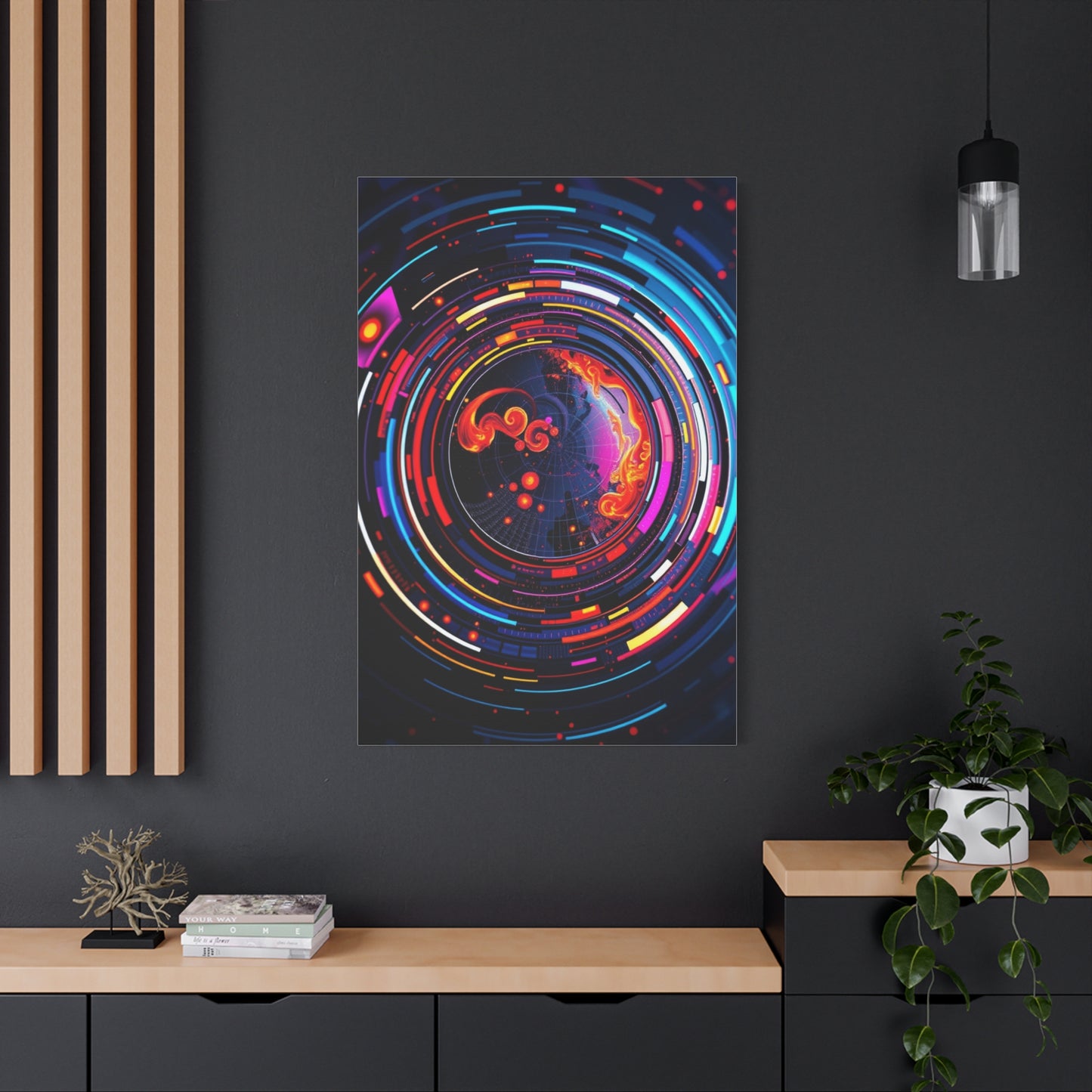 Vision Circular Abstract Art Art Wall Art & Canvas Print