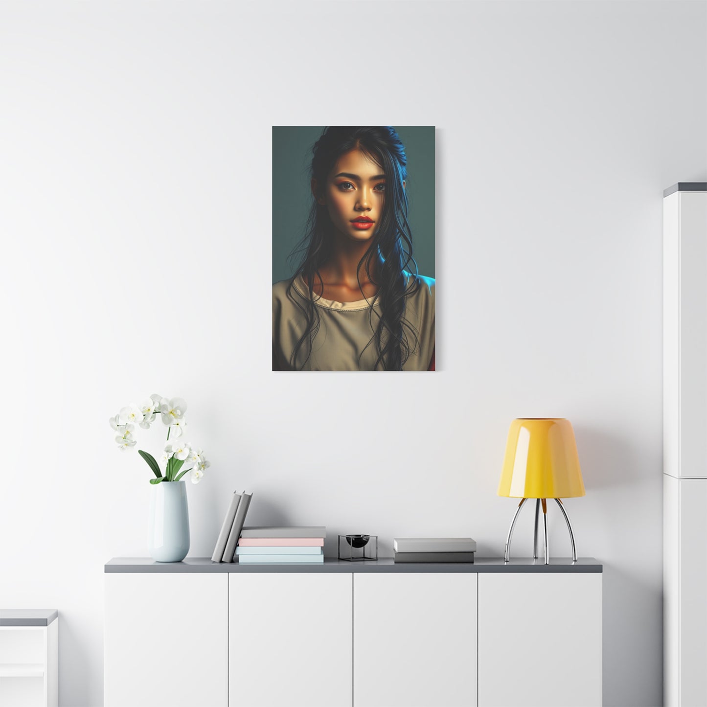 Whimsical Lady Masterpiece Wall Art & Canvas Print