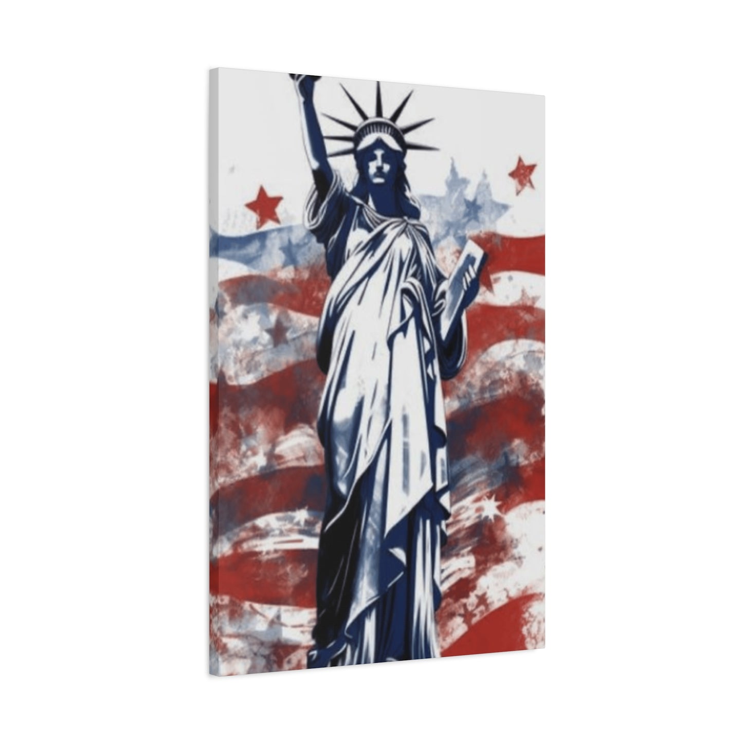 Statue of Liberty and American Flag Wall Art & Canvas Prints