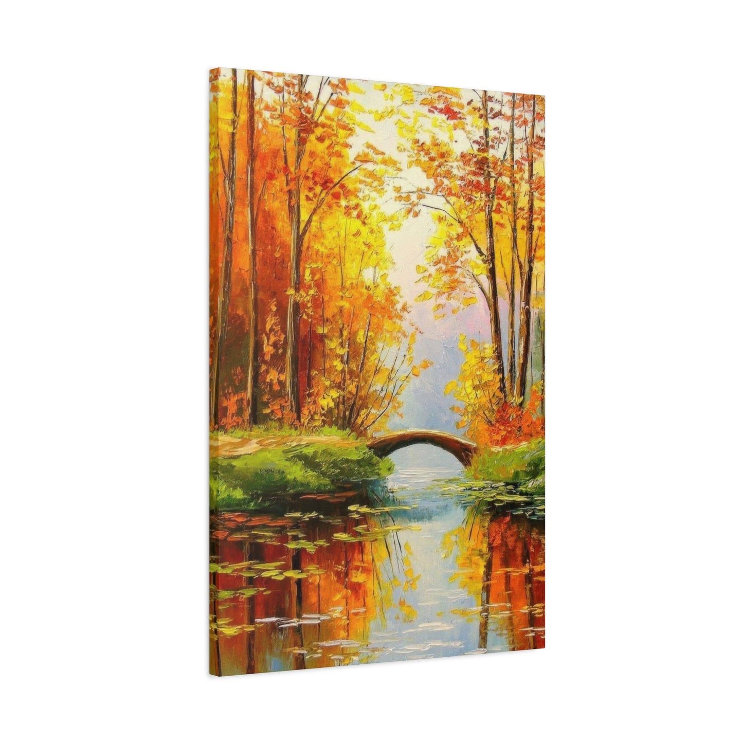 Wooden Bridge In Forest Wall Art & Canvas Prints