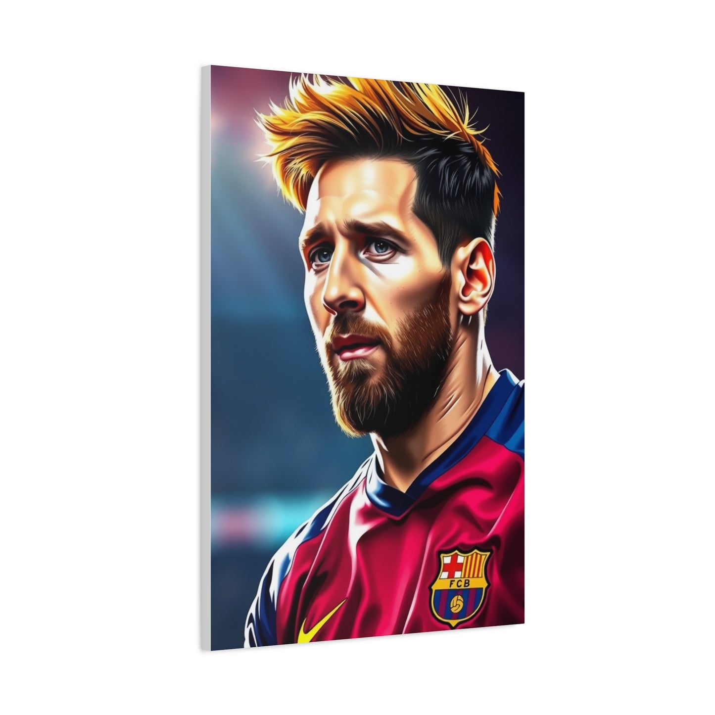 Lionel Messi Illustration Art Premium Canvas 18 Wall Art & Canvas Print
