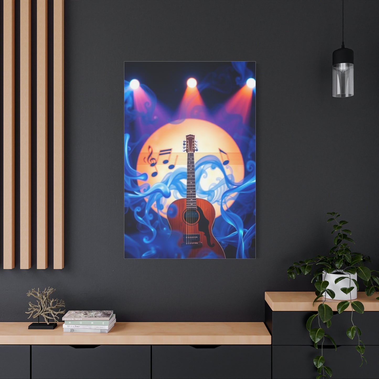 Blue Music Art Premium Gallery Wall Art & Canvas Print