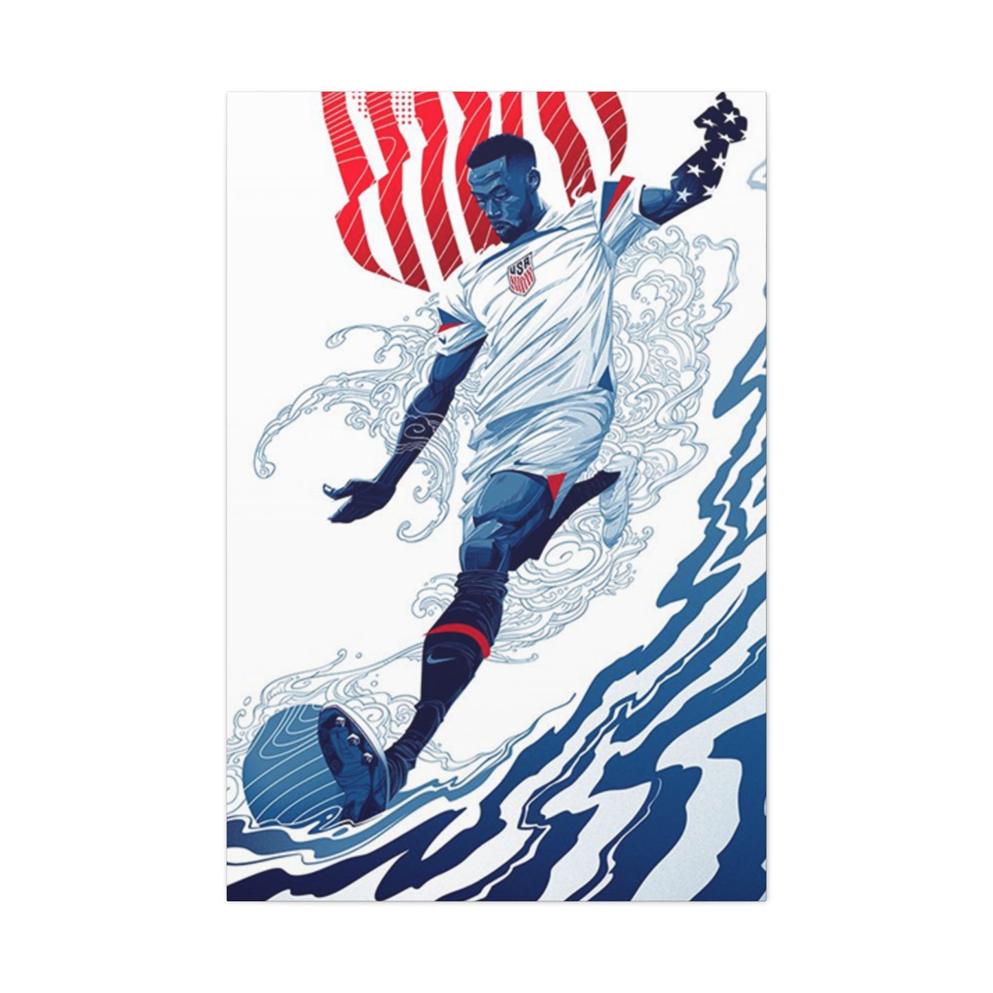 American Soccer Player Wall Art & Canvas Prints
