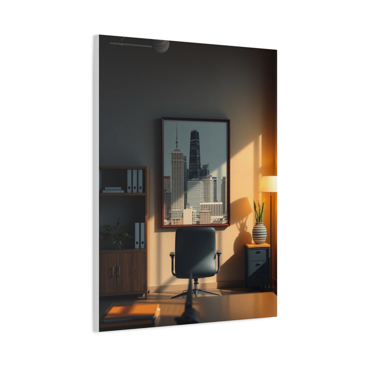Serene Workspace Showcase Wall Art & Canvas Print
