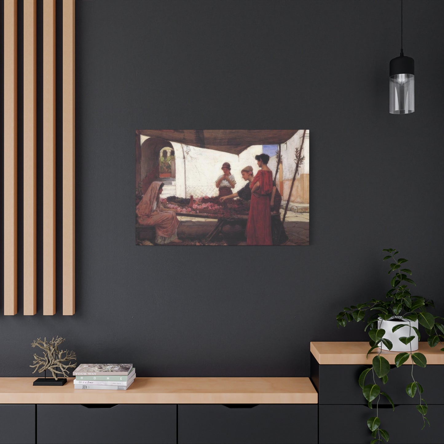 John William A Flower Stall Wall Art & Canvas Prints