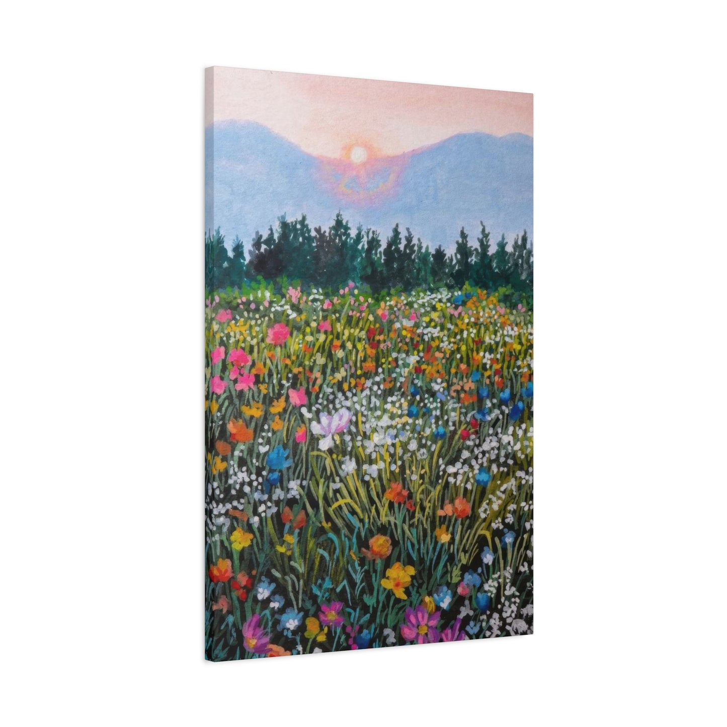 Colorful Flower Fields Colorful Wall Art & Canvas Prints