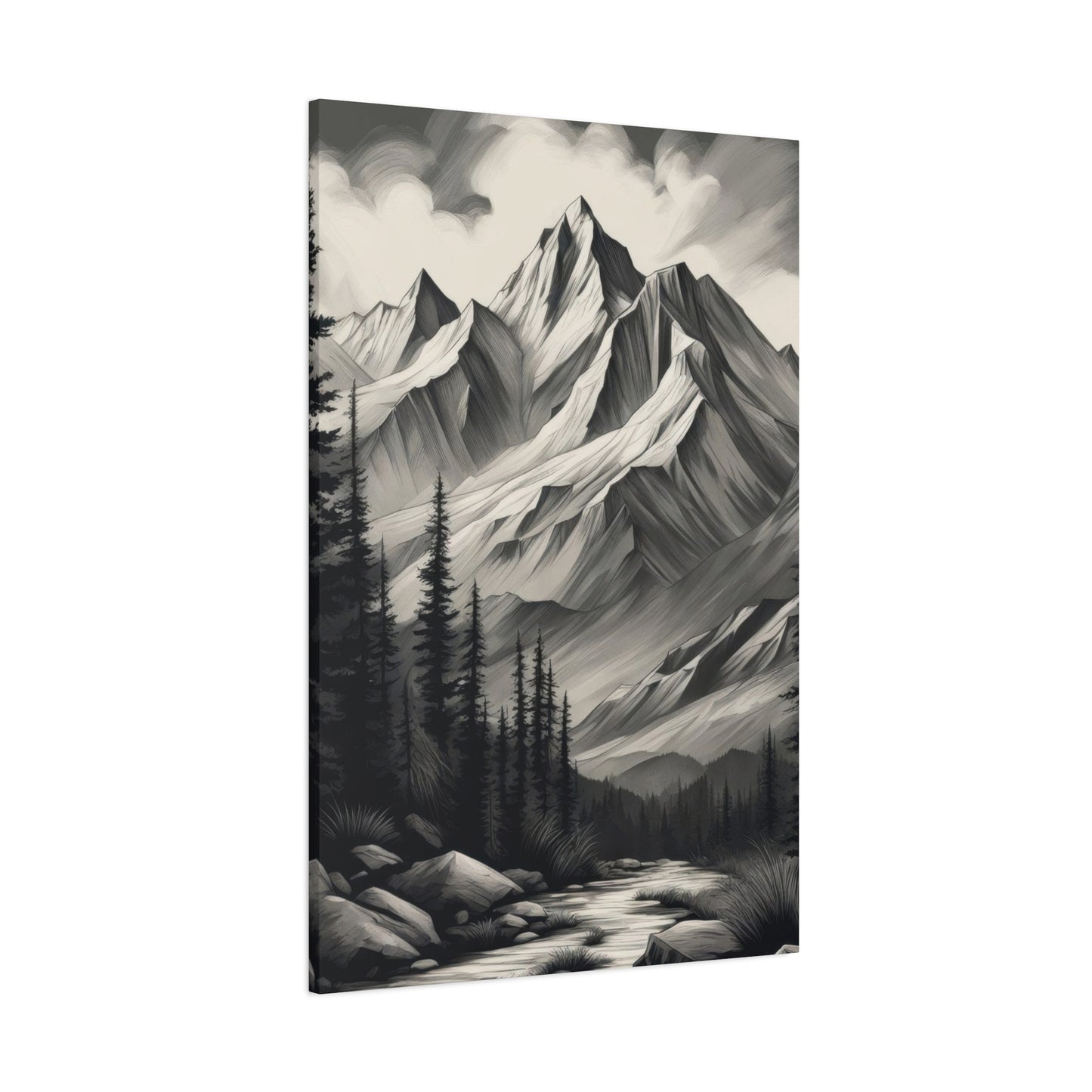 Mountains Grey Wall Art & Canvas Prints
