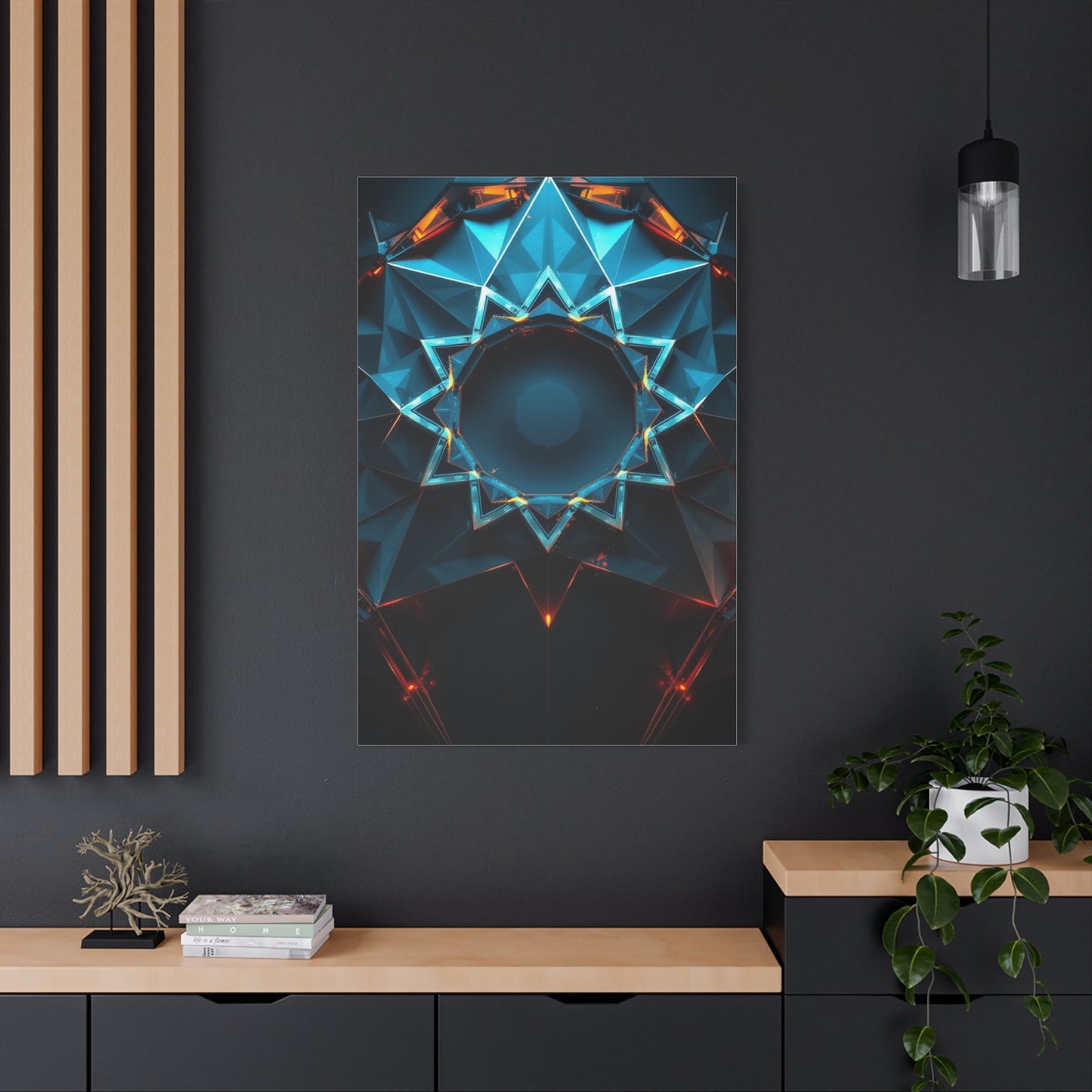 Geometric Vortex Elegance Wall Art & Canvas Print