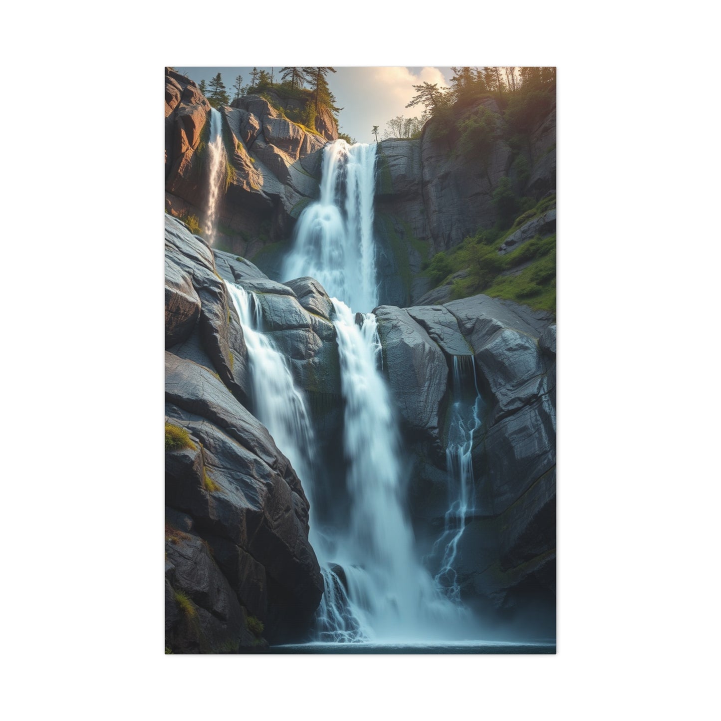 Sublime Cascade Abstraction Wall Art & Canvas Print