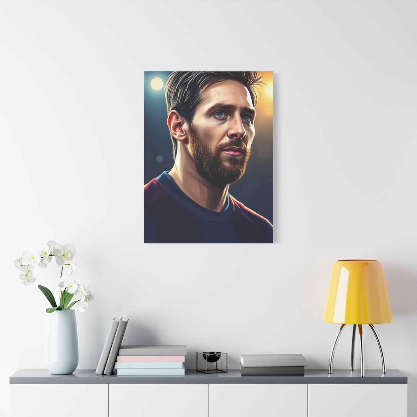 Lionel Messi Illustration Art Premium Canvas 20 Wall Art & Canvas Print