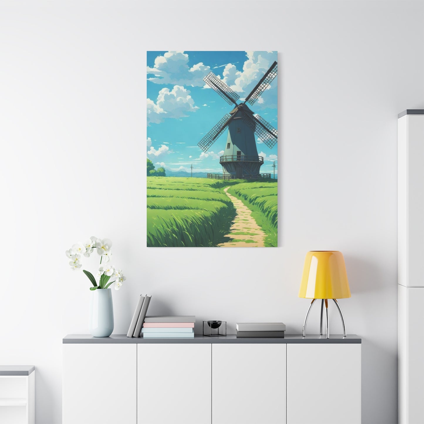 Greenfield Windmill Countryside Wall Art & Canvas Prints